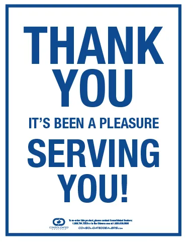 [CF17222] THANK YOU CARDBOARD MAT 17"w x 22"hWHITE/BROWN