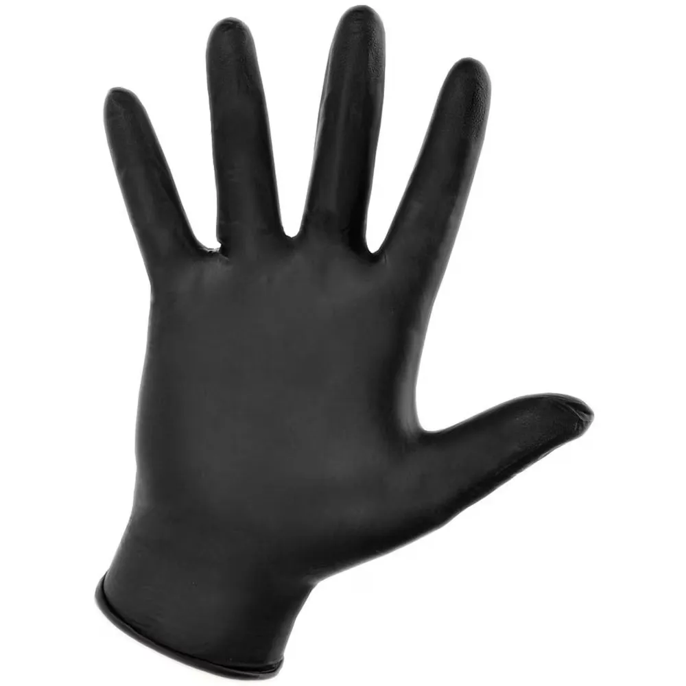 [VCS-IG5-L] NITRILE GLOVE BLACK P-FREE-5mil I-GRIP. BX/100 (VCS-IG5-L)